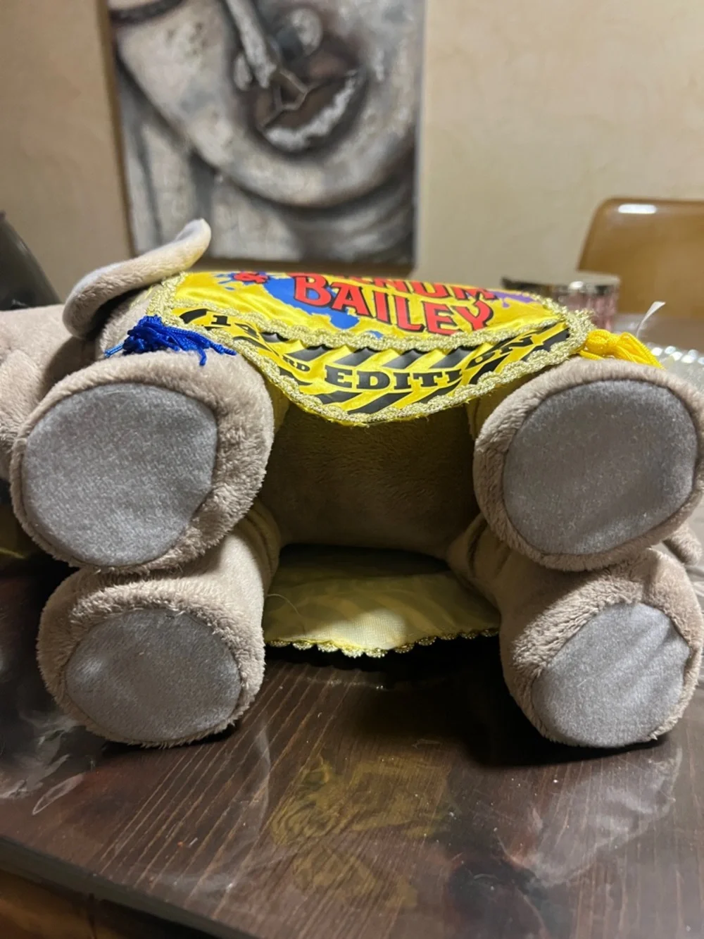 Vintage Ringling Bros & Barnum Bailey Circus 143rd Edition Elephant Plush 2001 - Picture 9 of 9